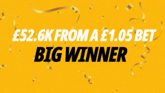 Image for Betfair story of how one punter made more than £52,000 from a £1 bet 